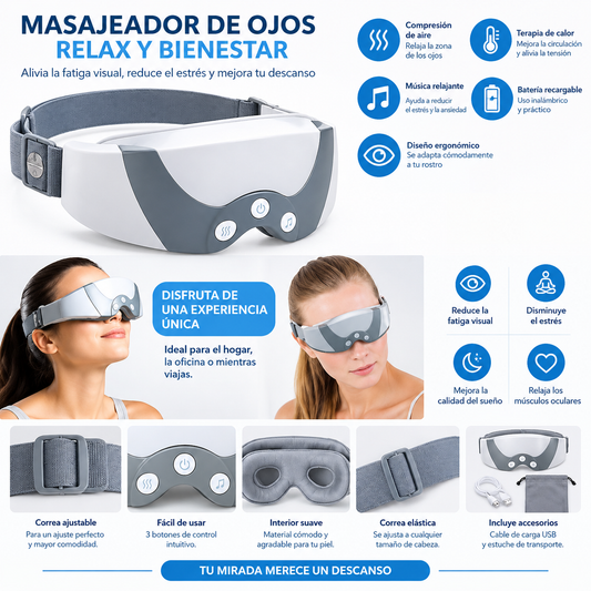 MASAJEADOR MAGNETICO DE OJOS Y CONTORNO