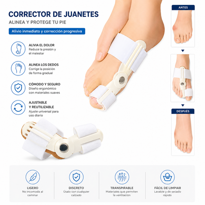Corrector Ortopédico de Juanetes Ajustab